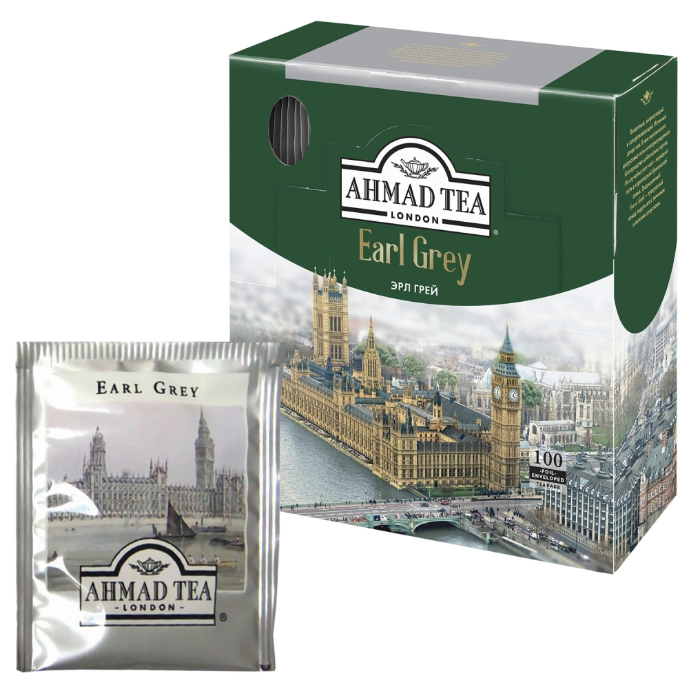 

Чай Ahmad Earl Grey 100 пак 2 уп