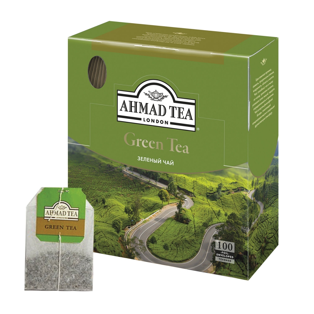 

Чай Ahmad Green Tea 100 пак 2 уп