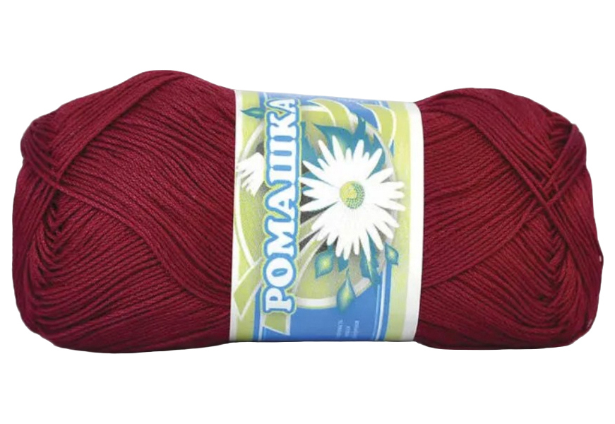 

Пряжа ПНК им.Кирова Ромашка (1204), георгин, 5 шт. по 75 г, Красный