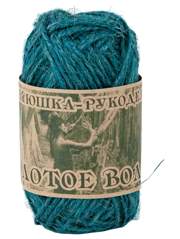 

Пряжа Хозяюшка-рукодельница Золотое волокно цветное (5), зеленый, 5 шт. по 50 г, Золотое волокно цветное