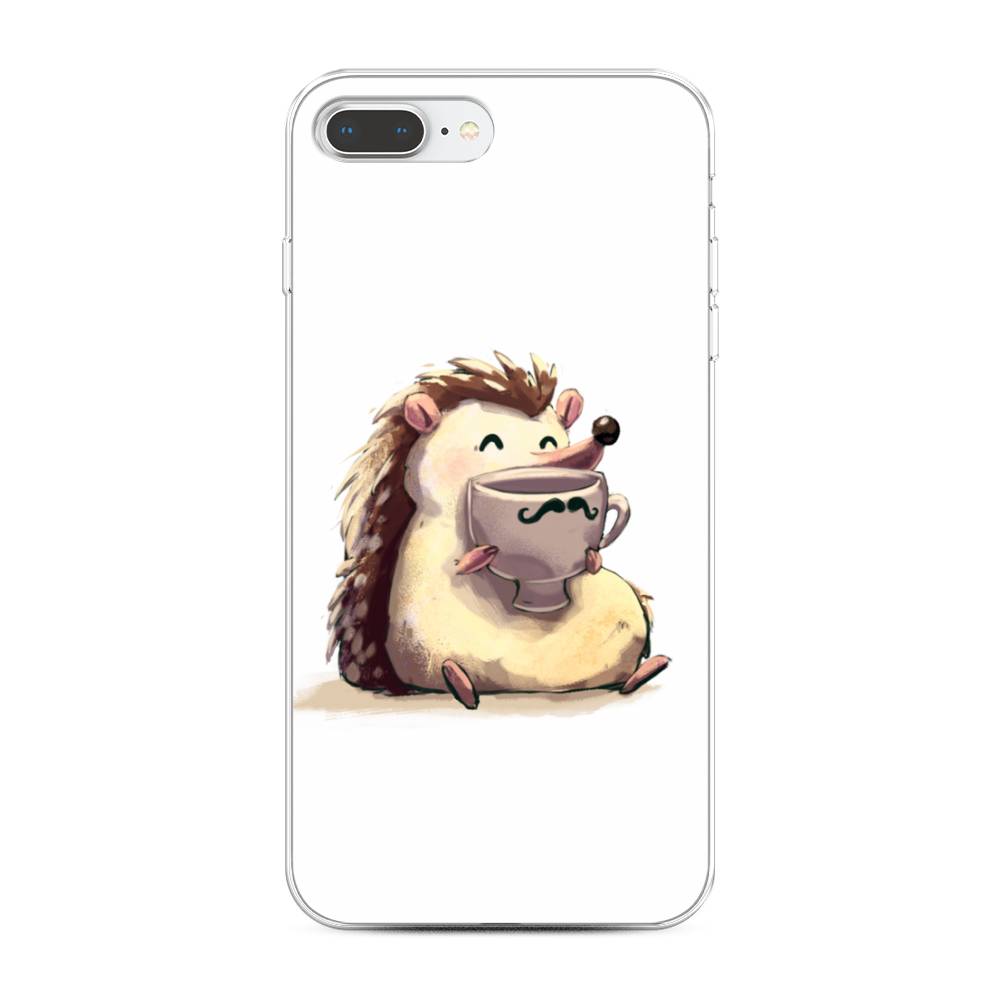 

Чехол Awog на Apple iPhone 8 Plus / Айфон 8 Plus "Еж кофеман", Разноцветный, 10950-10