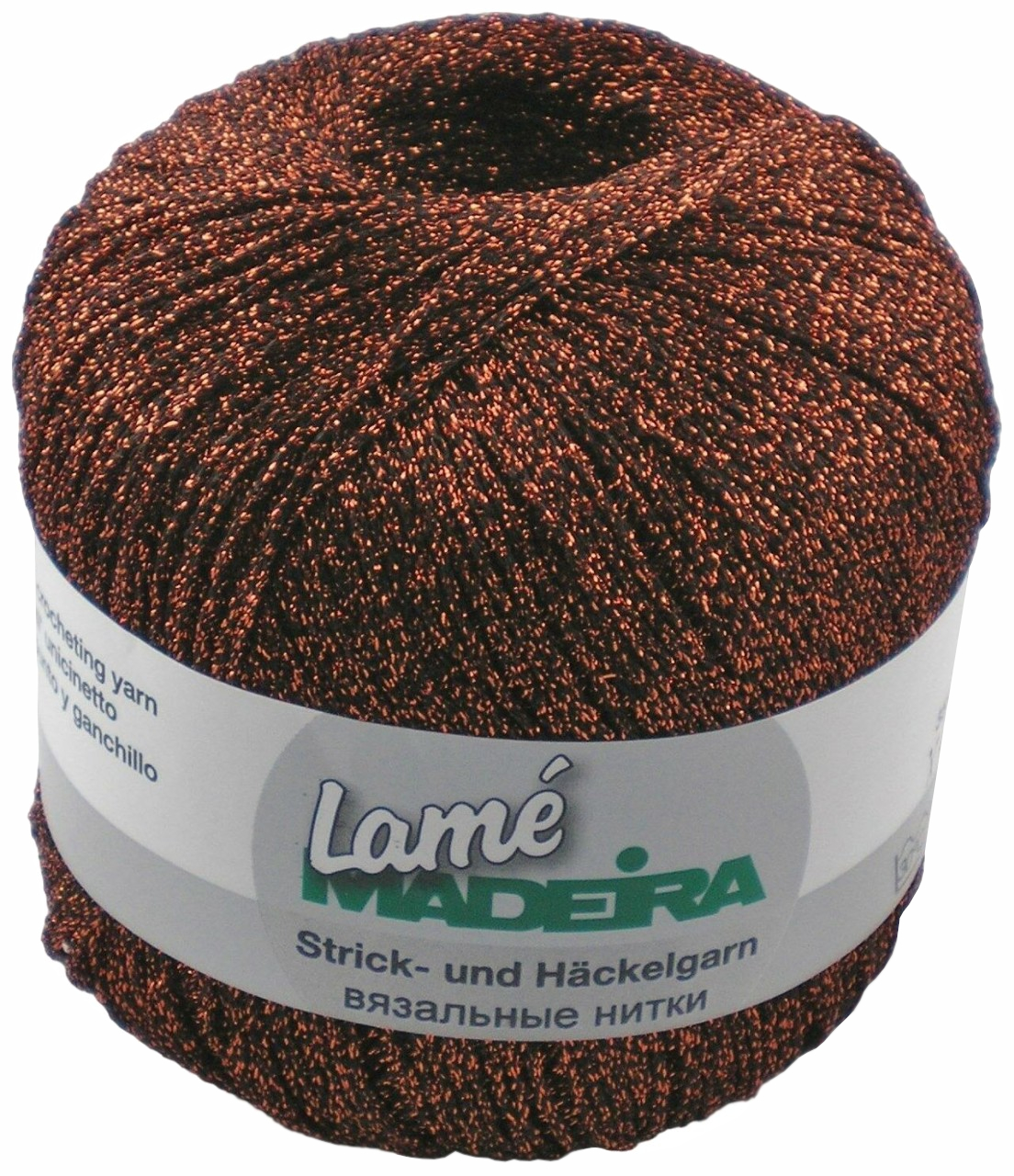 Пряжа MADEIRA LAME (427), черно-бронзовый, 5 шт. по 25 г