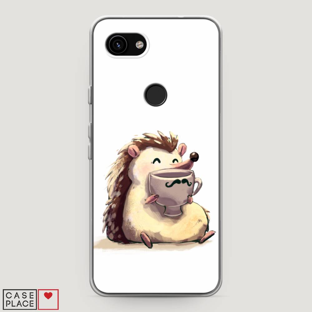 

Чехол Awog на Google Pixel 3a "Еж кофеман", Разноцветный, 270150-10