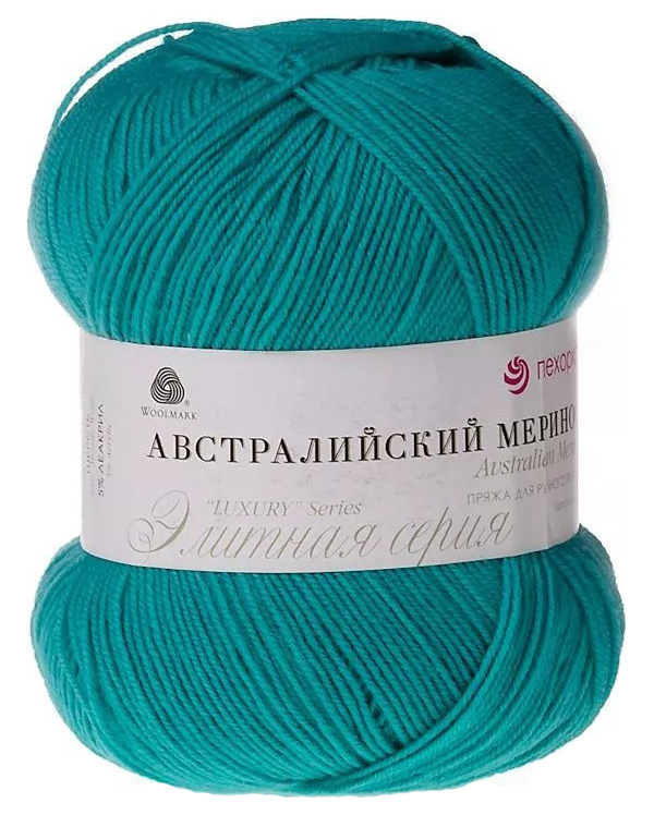 

Пряжа Пехорка Австралийский меринос (581), светлый изумруд, 5 шт. по 100 г, Зеленый