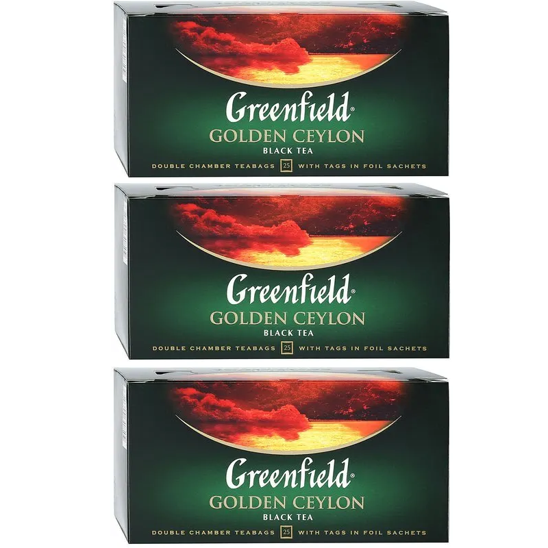 

Чай Greenfield Golden Ceylon 25 пак. 3 уп