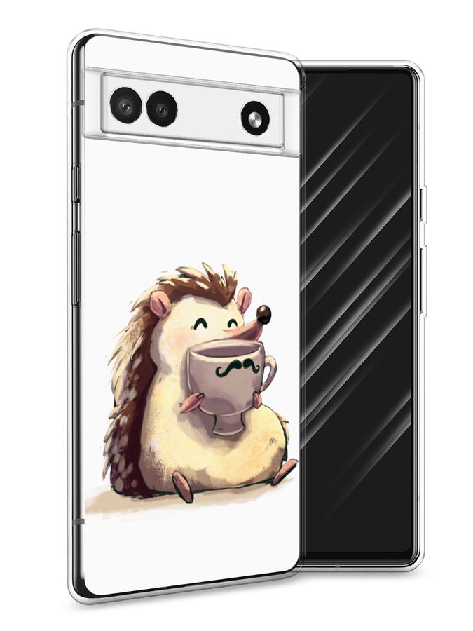 

Чехол Awog на Google Pixel 6A "Еж кофеман", Разноцветный, 271150-10