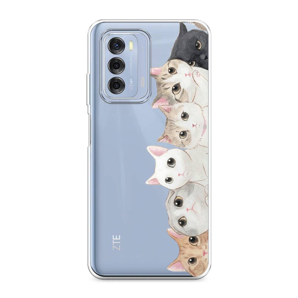 

Силиконовый чехол "Котики" на ZTE Blade V40, Котики