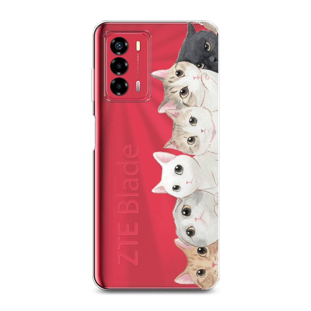 

Силиконовый чехол "Котики" на ZTE Blade V40 Vita, Котики