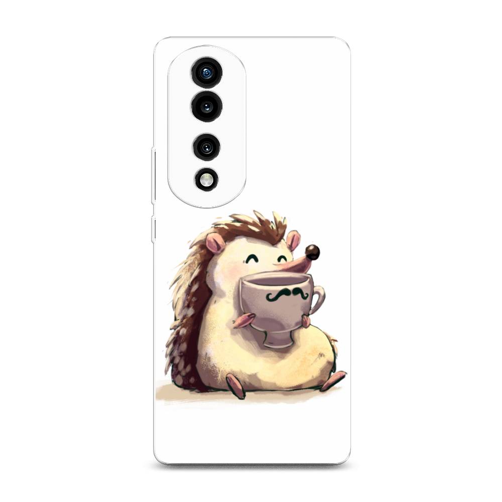 

Силиконовый чехол "Еж кофеман" на Honor 70 Pro, 6108350-10