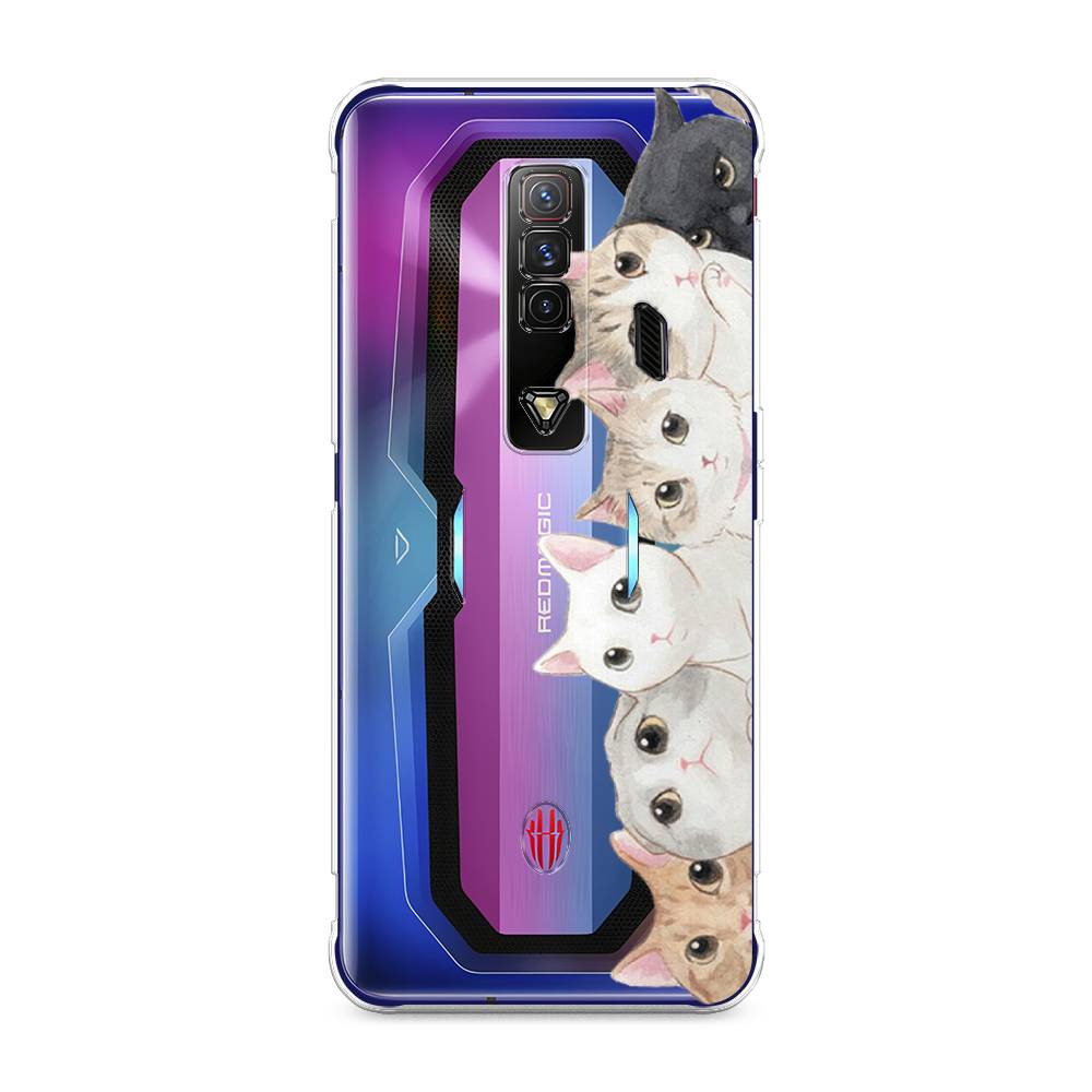 

Силиконовый чехол "Котики" на ZTE Nubia Red Magic 7, Котики
