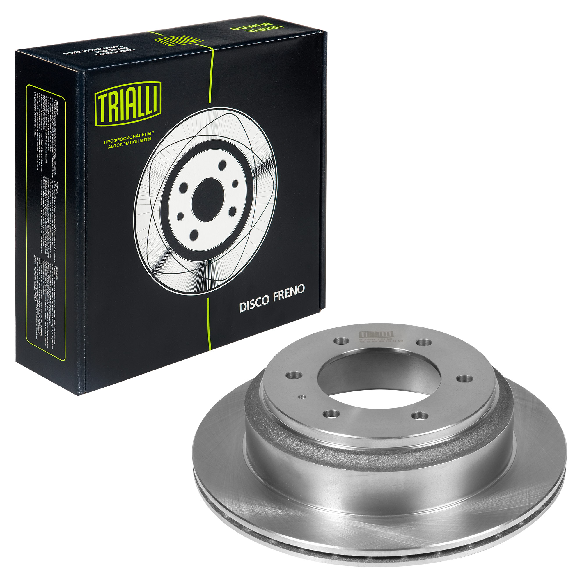

TRIALLI Диск торм. для ам Great Wall Hover (05-)Haval (10-) зад. d=313 (DF 270304)