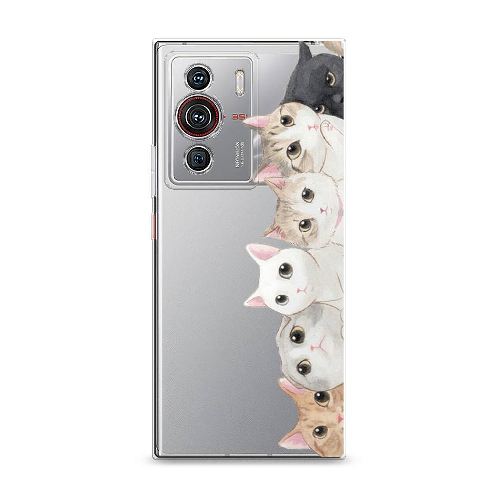 

Силиконовый чехол "Котики" на ZTE Nubia Z40 Pro, Котики