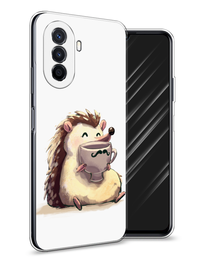 

Чехол Awog на Huawei Nova Y70 "Еж кофеман", Разноцветный, 6109150-10