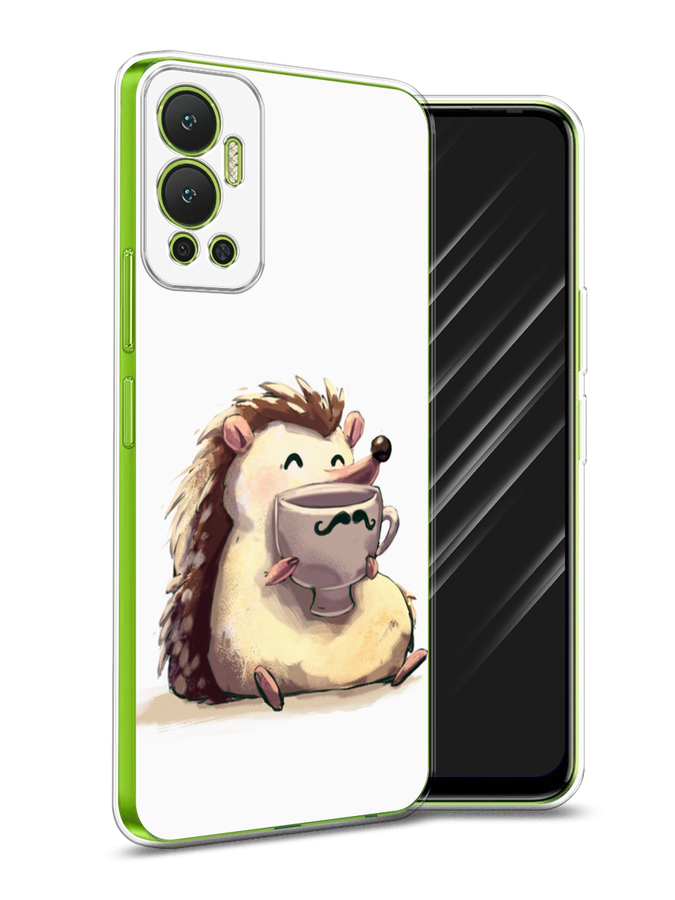 

Чехол Awog на Infinix Hot 12 "Еж кофеман", Разноцветный, 3101350-10