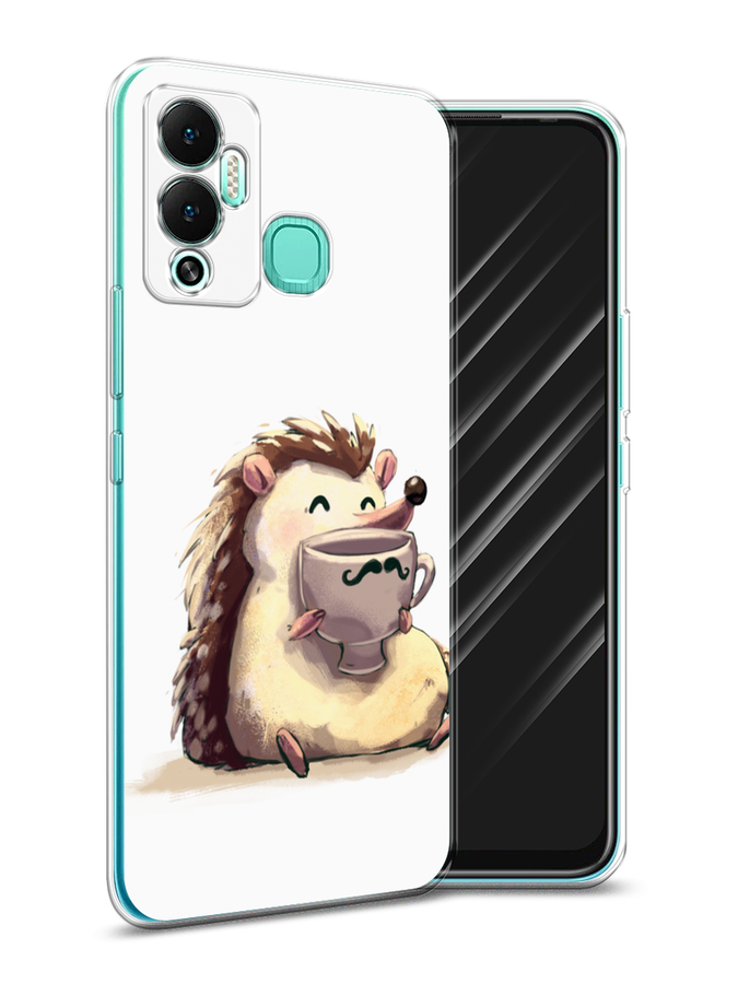 

Чехол Awog на Infinix Hot 12 Play "Еж кофеман", Разноцветный, 3101750-10