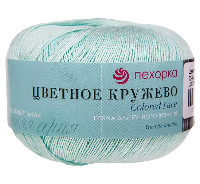 

Пряжа Пехорка Цветное кружево (73), айсберг, 5 шт. по 50 г