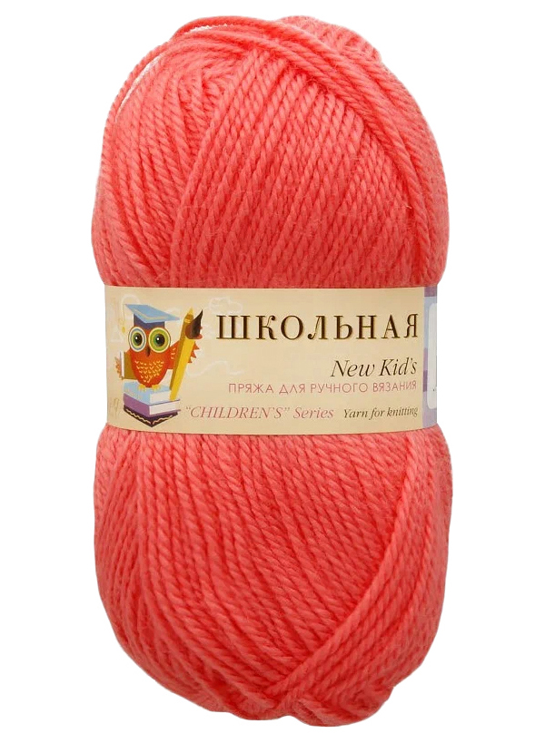 

Пряжа Пехорка Школьная (351), светло-коралловый, 5 шт. по 50 г