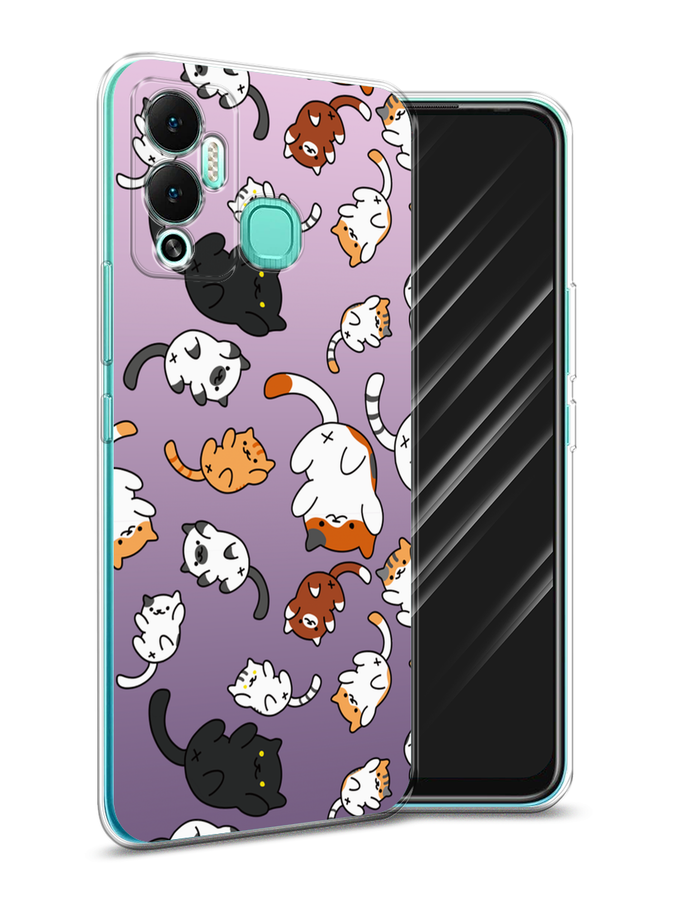 

Чехол Awog на Infinix Hot 12 Play "Котопад", Разноцветный, 3101750-7
