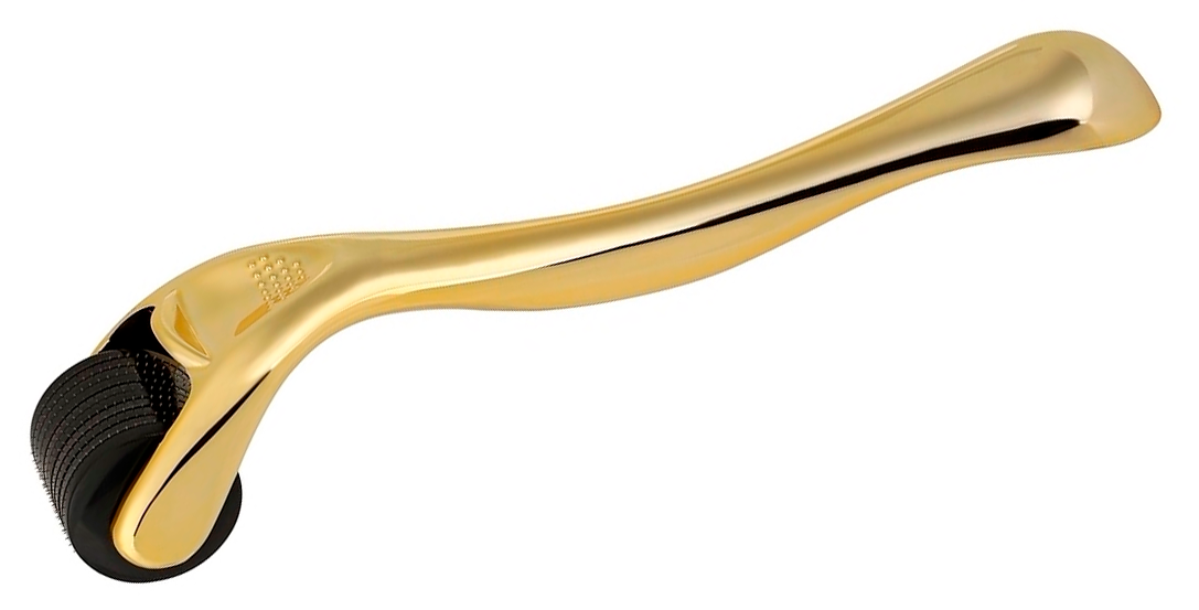 Купить Мезороллер для лица DRS на 540 игл длиной 0.75 мм c титановым напылением золотой, DRS540