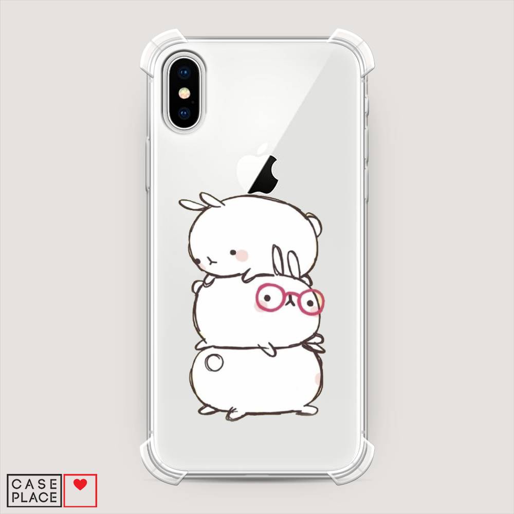 

Чехол Awog на Apple iPhone X (10) / Айфон X (10) "Бутерброд", Разноцветный, 11051-1