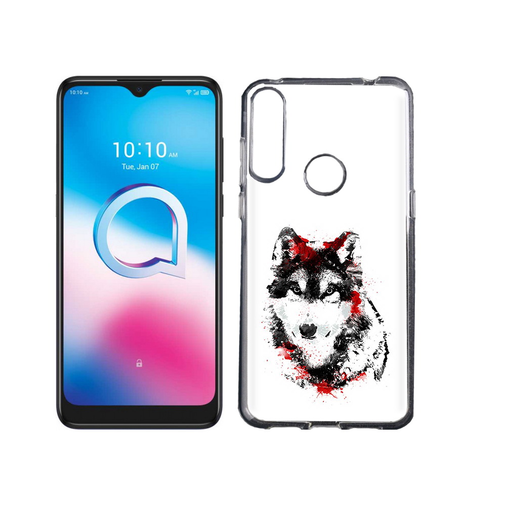 

Чехол MyPads Tocco для Alcatel 3L (2020) 5029Y кровавый волк (PT159035.666.416), Tocco