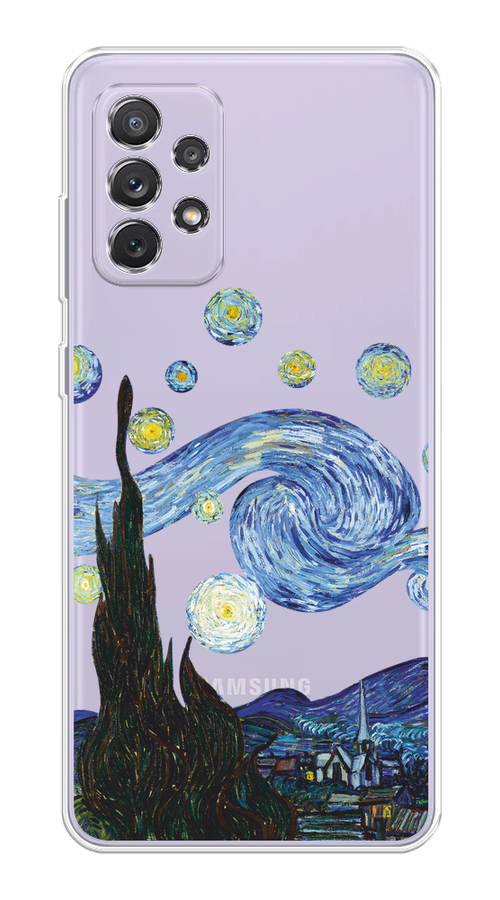 

Чехол на Samsung Galaxy A73 "Ночь Ван Гога", Голубой;синий;черный, 2104650-1