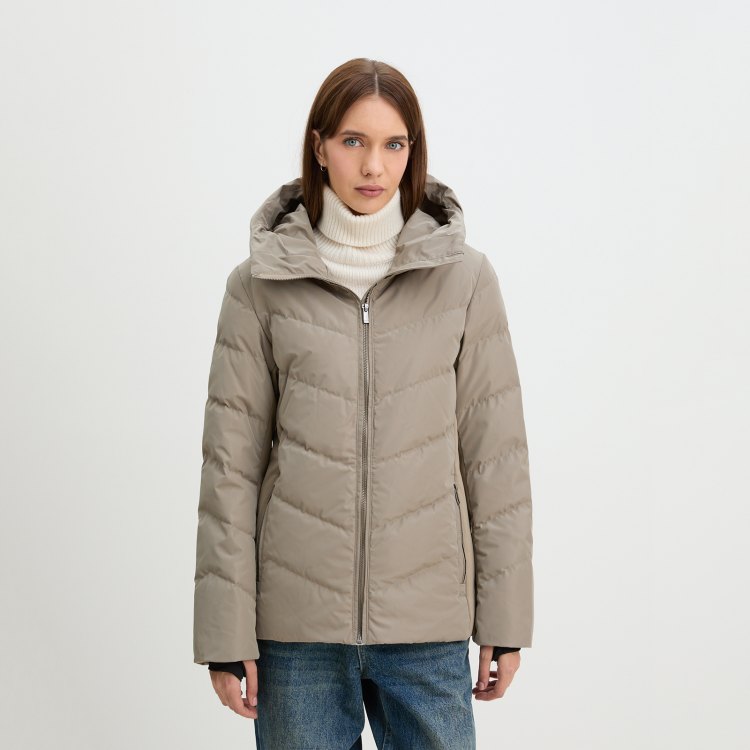 

Куртка женская Maison David MLY23-0607W бежевая 2XL, Бежевый, MLY23-0607W