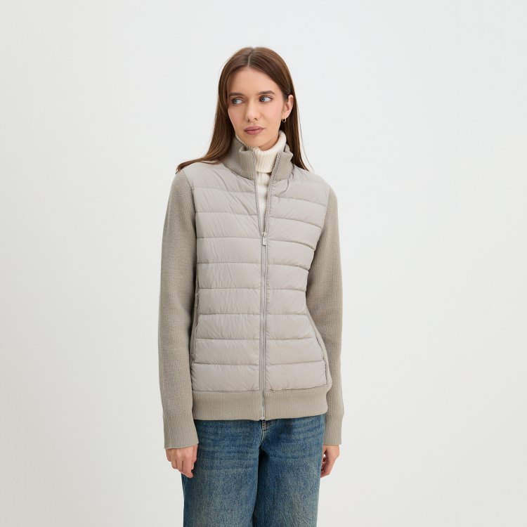 

Куртка женская Maison David MLY23-0606-1W серая 2XL, Серый, MLY23-0606-1W