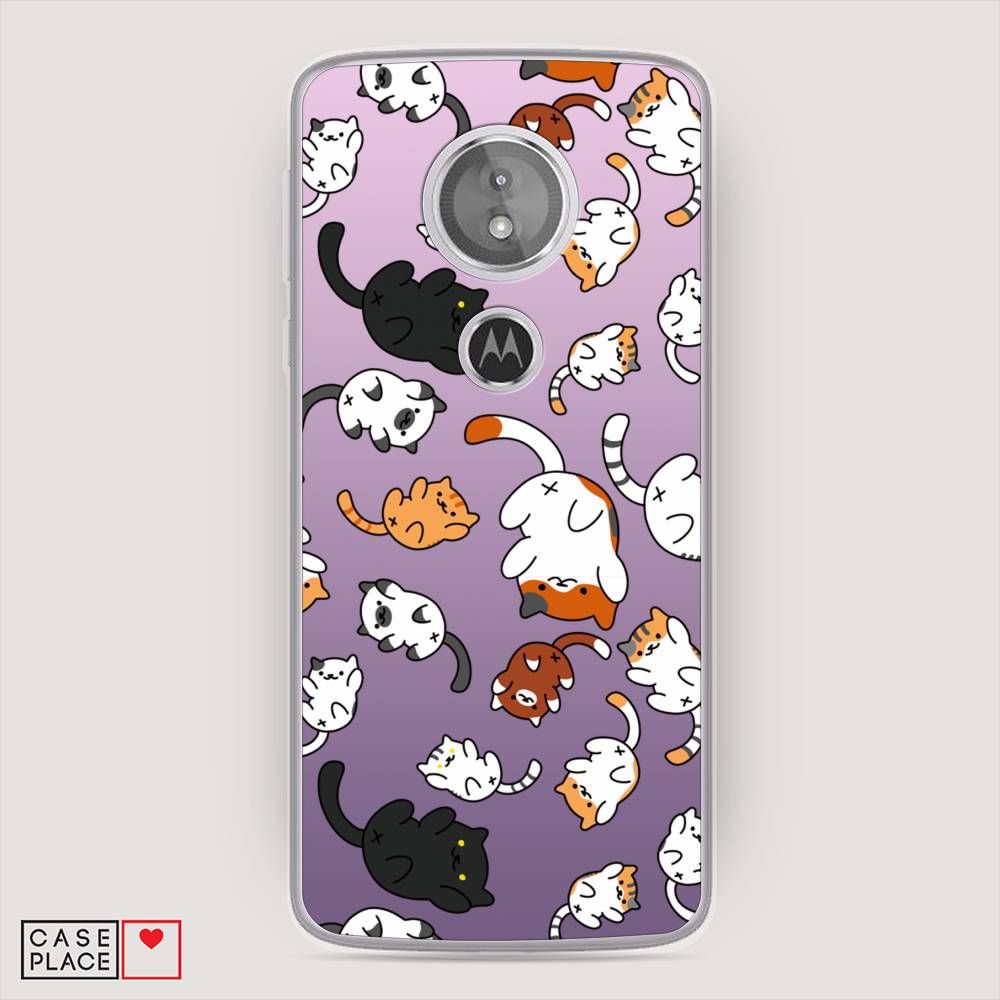 

Чехол Awog на Motorola Moto E5 / Моторола Мото E5 "Котопад", Разноцветный, 241050-7