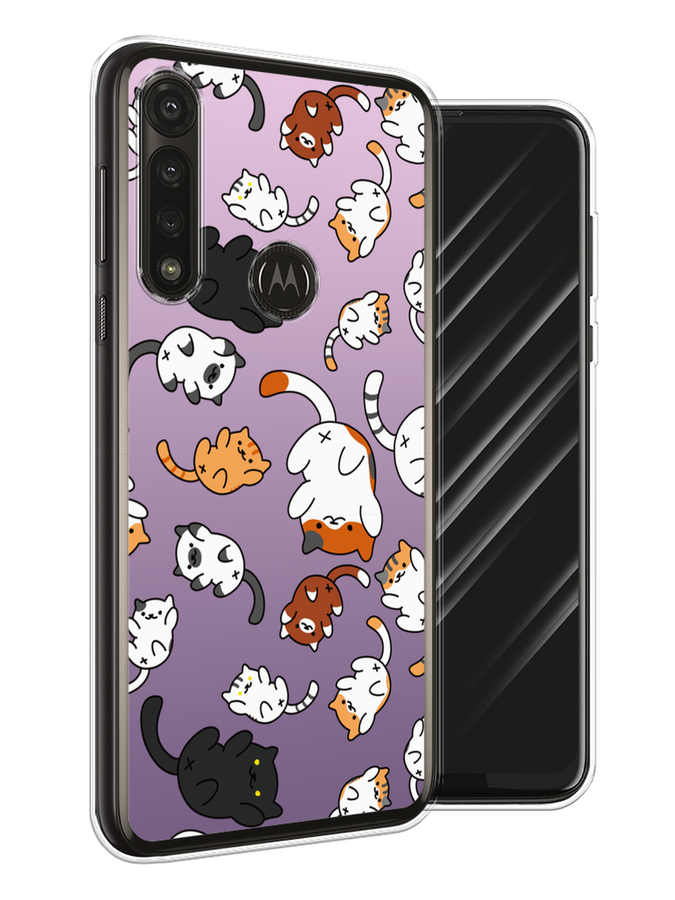 

Чехол Awog на Motorola Moto G Power 2020 "Котопад", Разноцветный, 242650-7