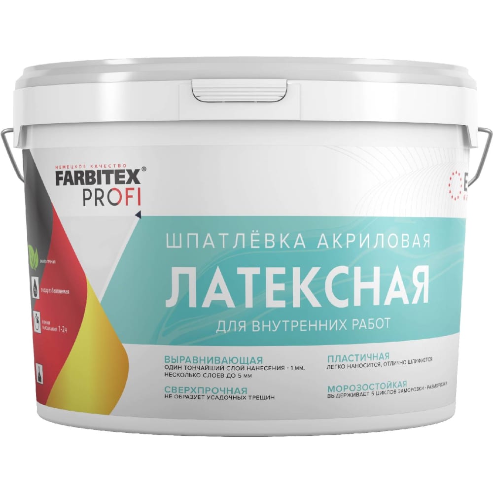 FARBITEX Шпатлевка акриловая латексная (8.0кг) ПРОФИ 4300002912 4300011553