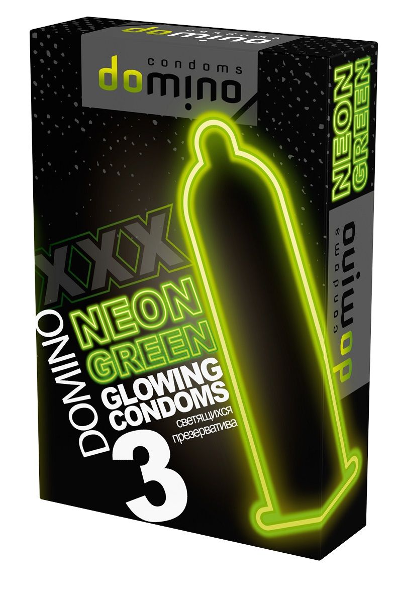 Презервативы Luxe DOMINO NEON №3 зеленый