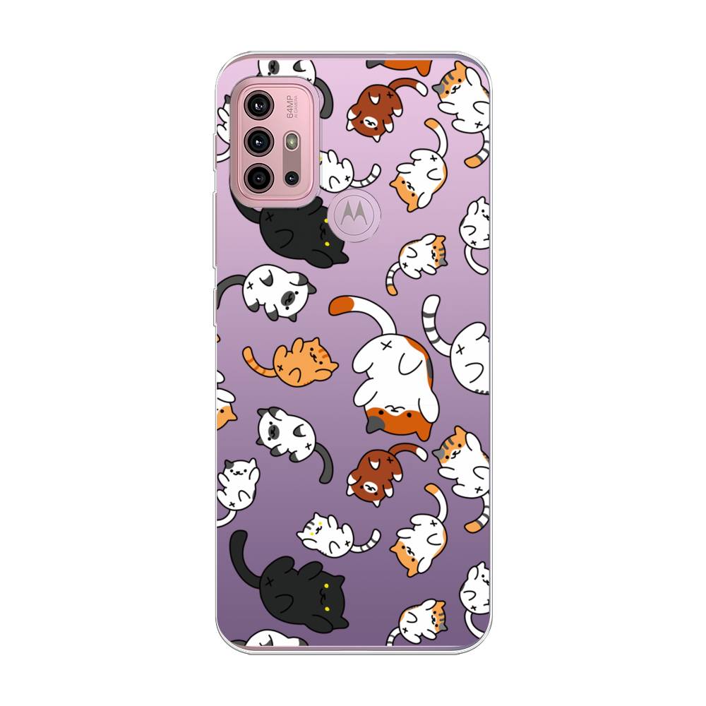 

Чехол Awog на Lenovo K13 Note/Motorola Moto G10/G20/G30 "Котопад", Разноцветный, 242350-7