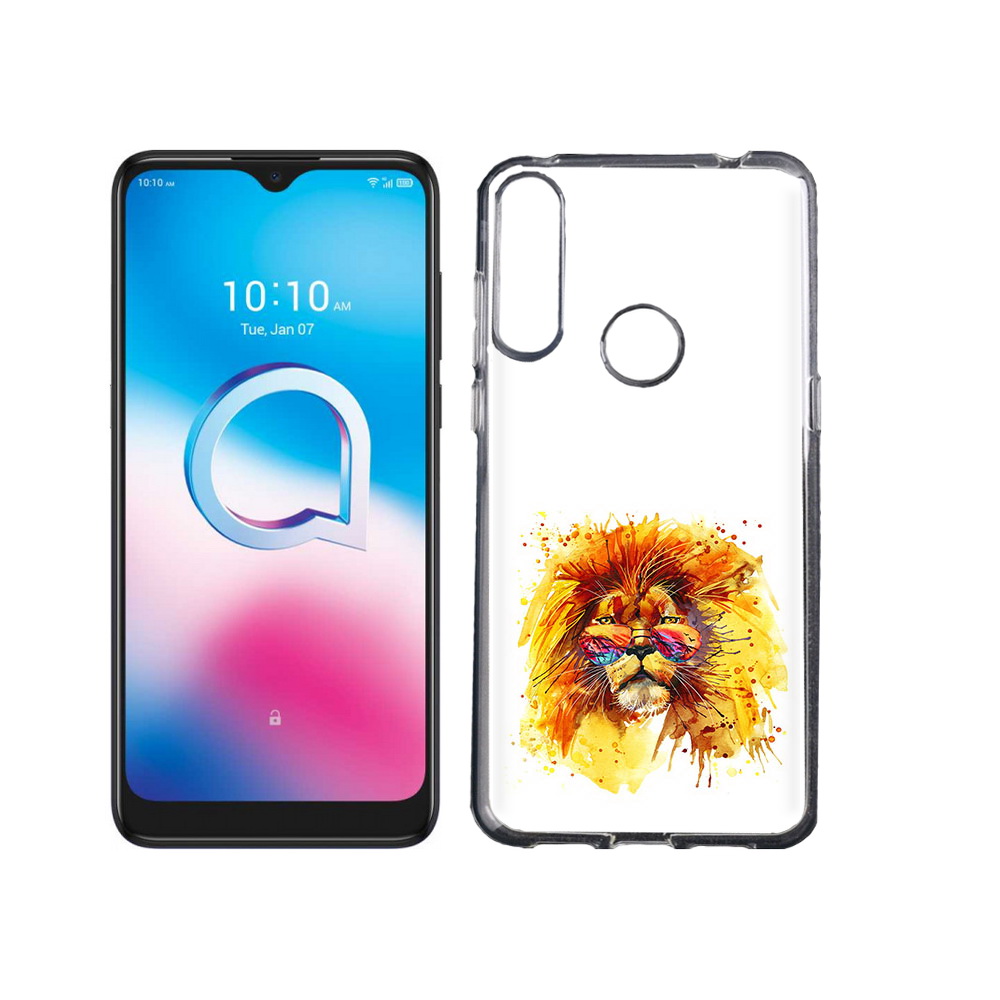 

Чехол MyPads Tocco для Alcatel 3L (2020) 5029Y лев в очках (PT159035.666.436), Tocco