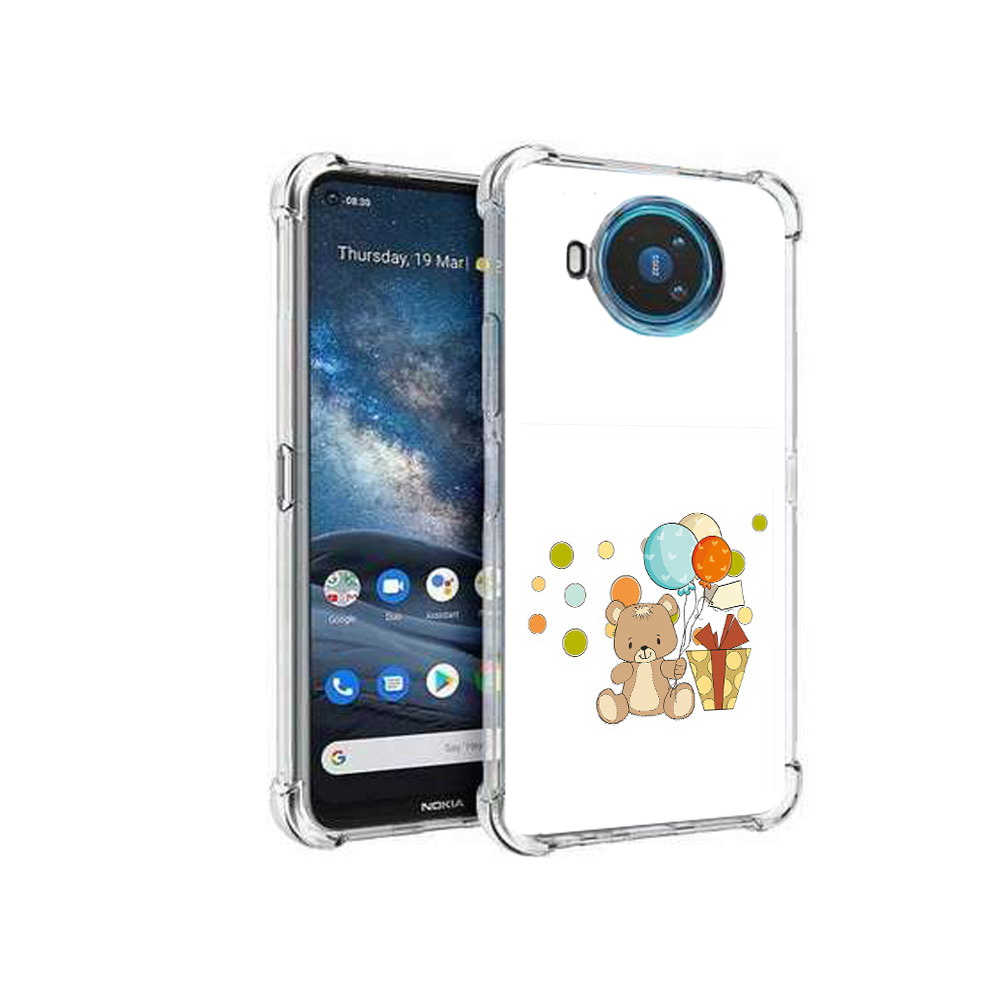 

Чехол MyPads Tocco для Nokia X100 медвеженок с подарком (PT227057.109.470), Прозрачный, Tocco