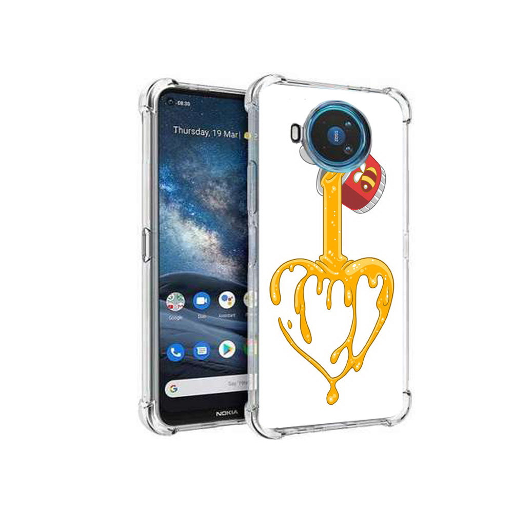 

Чехол MyPads Tocco для Nokia X100 медовое сердце (PT227057.109.471), Прозрачный, Tocco
