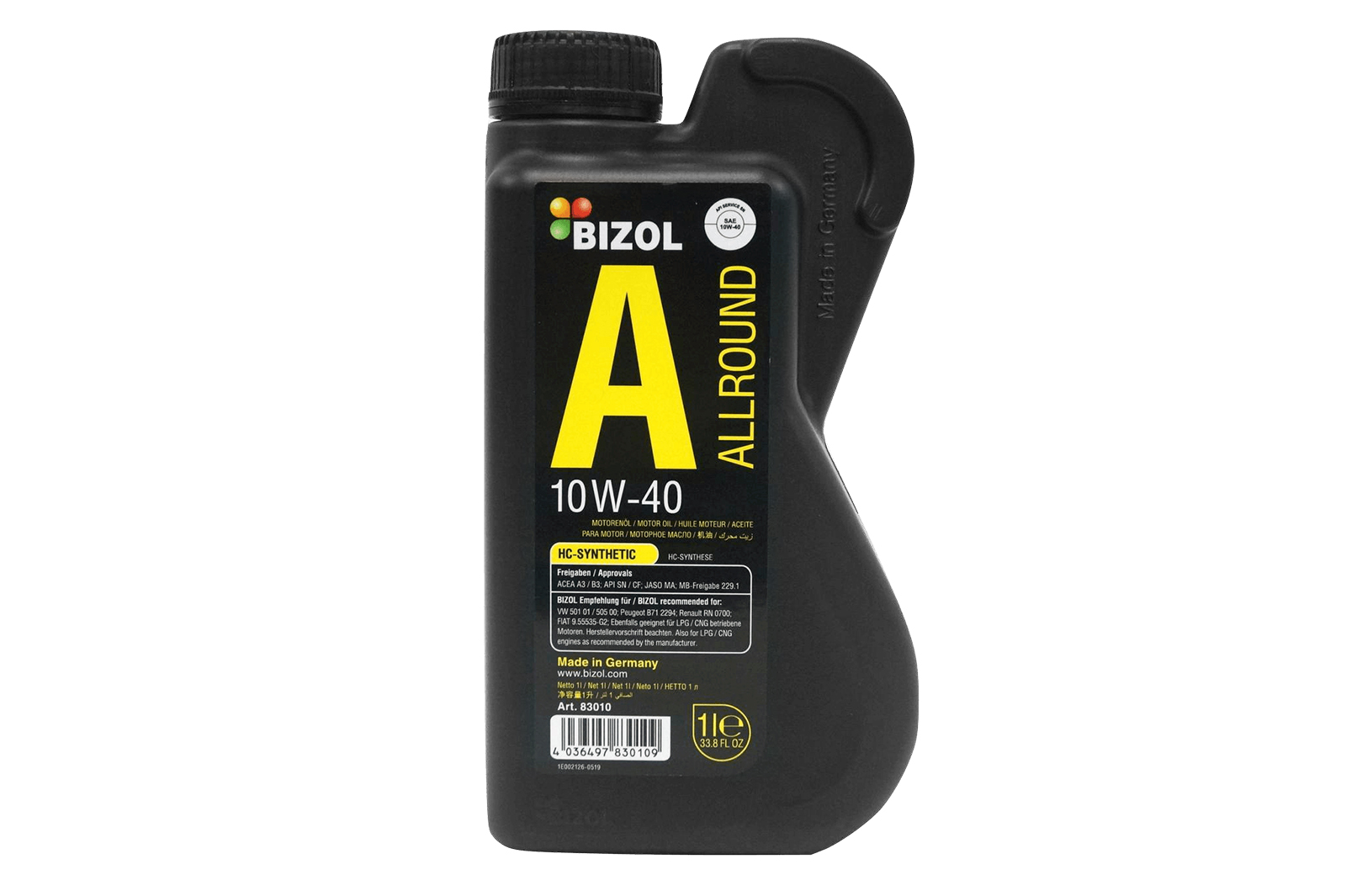 Моторное масло BIZOL Allround 10W40 1л