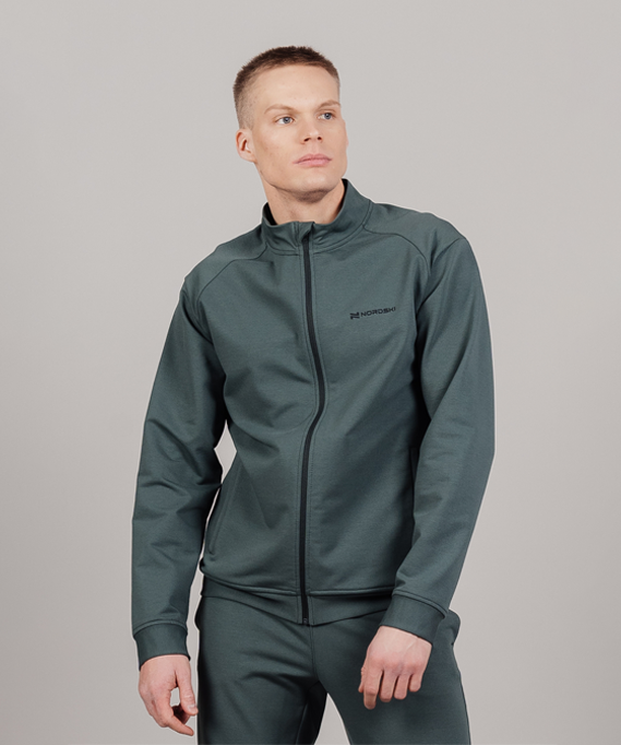 Олимпийка мужская NordSki Simple зеленая 2XL