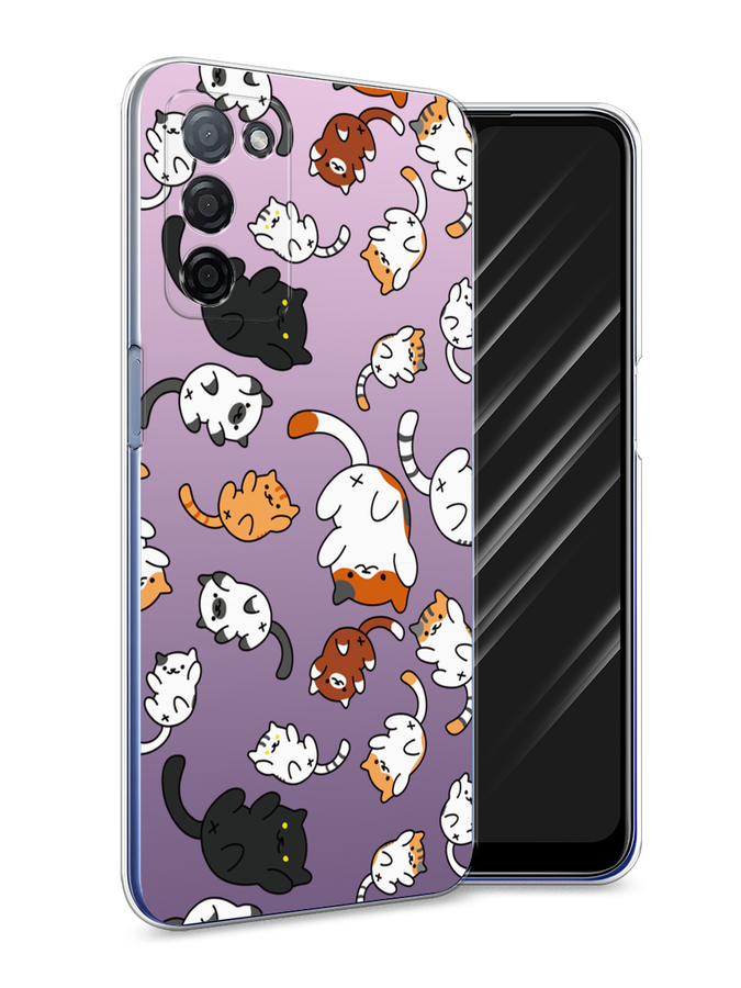 

Чехол Awog на Oppo A55s 5G "Котопад", Разноцветный, 2510150-7