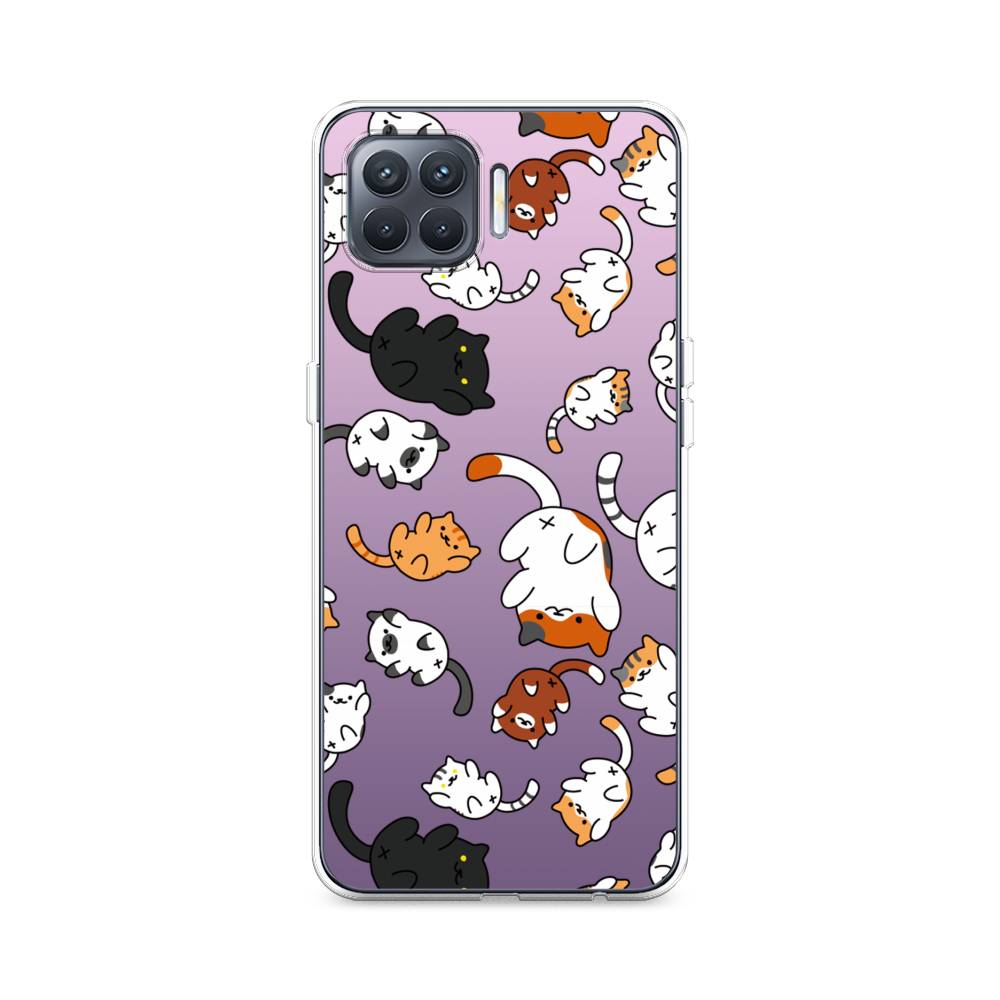 

Чехол Awog на Oppo Reno 4 Lite/A93 "Котопад", Разноцветный, 255350-7