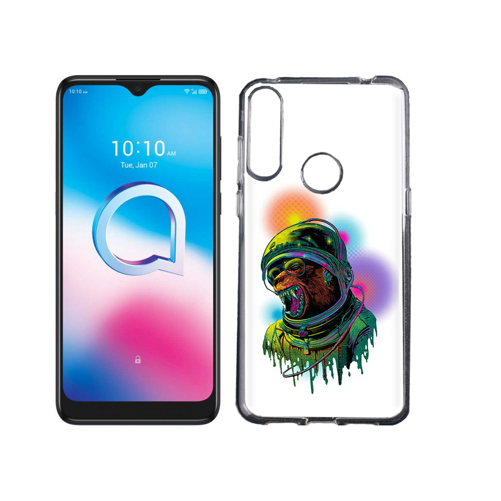 

Чехол MyPads Tocco для Alcatel 3L (2020) 5029Y медведь космонавт (PT159035.666.466), Tocco