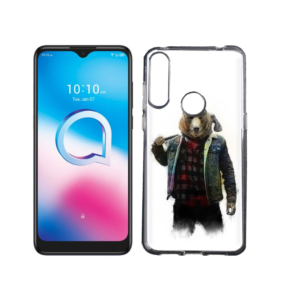 

Чехол MyPads Tocco для Alcatel 3L (2020) 5029Y медведь с топором (PT159035.666.469), Tocco