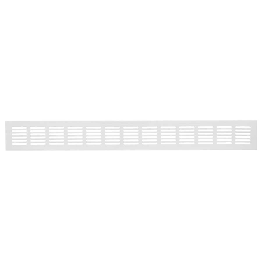 Вентиляционная решетка Благовест 60x400, белая металлическая благовест
