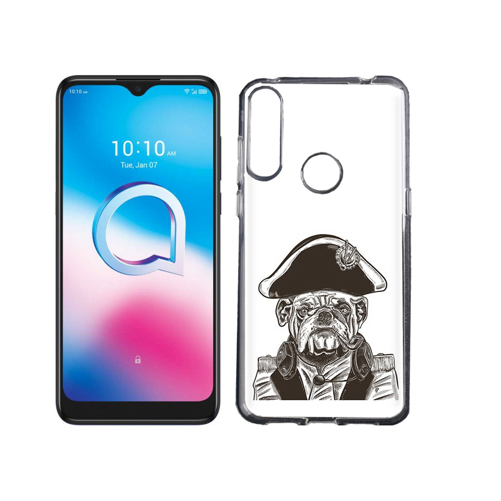 

Чехол MyPads Tocco для Alcatel 3L (2020) 5029Y мопс генерал (PT159035.666.483), Tocco