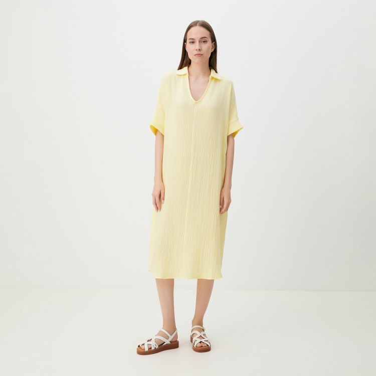

Платье женское Maison David BLN917 желтое M, Желтый, BLN917
