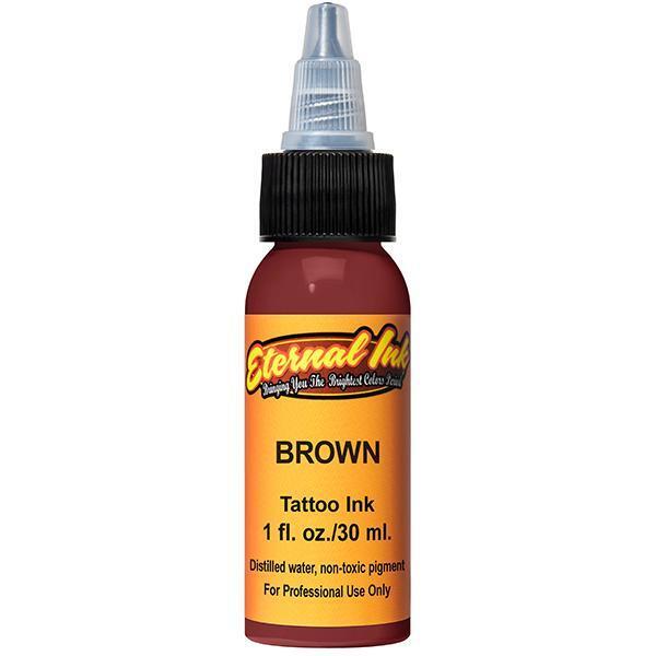 Краска для татуировки, пигмент для тату Eternal Ink Brown, 30мл краска для татуировки пигмент для тату eternal ink dark brown 15мл
