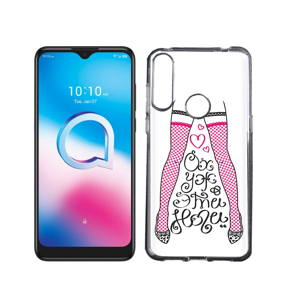 

Чехол MyPads Tocco для Alcatel 3L (2020) 5029Y нарисованные ноги в чулках, Tocco