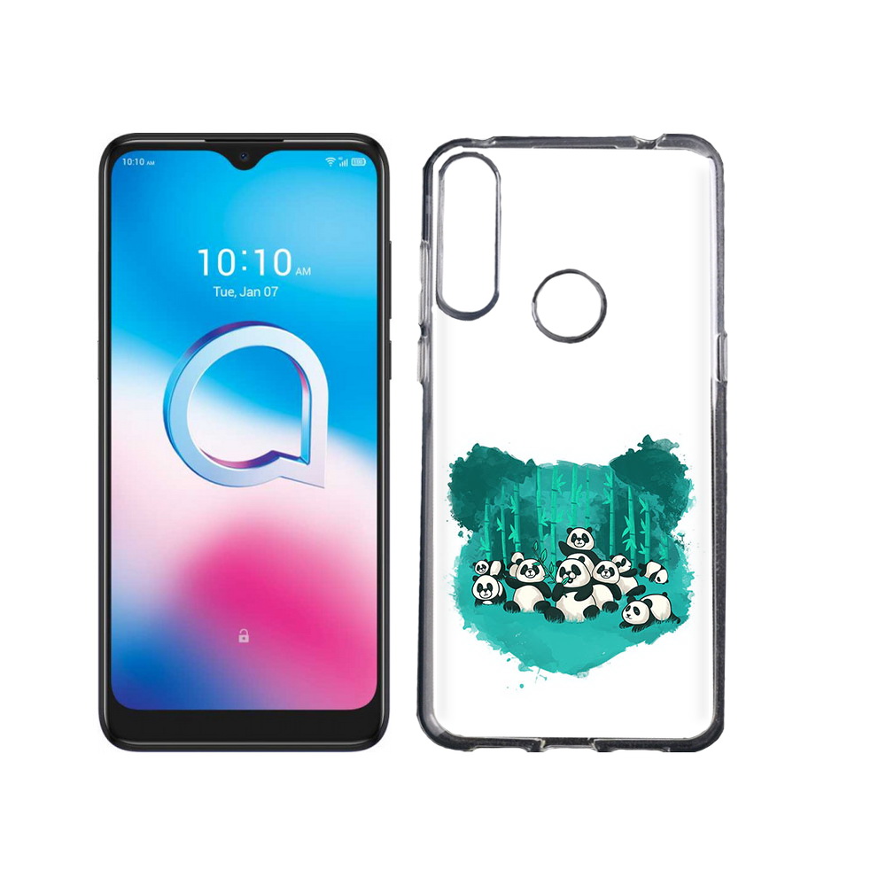 

Чехол MyPads Tocco для Alcatel 3L (2020) 5029Y нарисованные панды (PT159035.666.508), Tocco