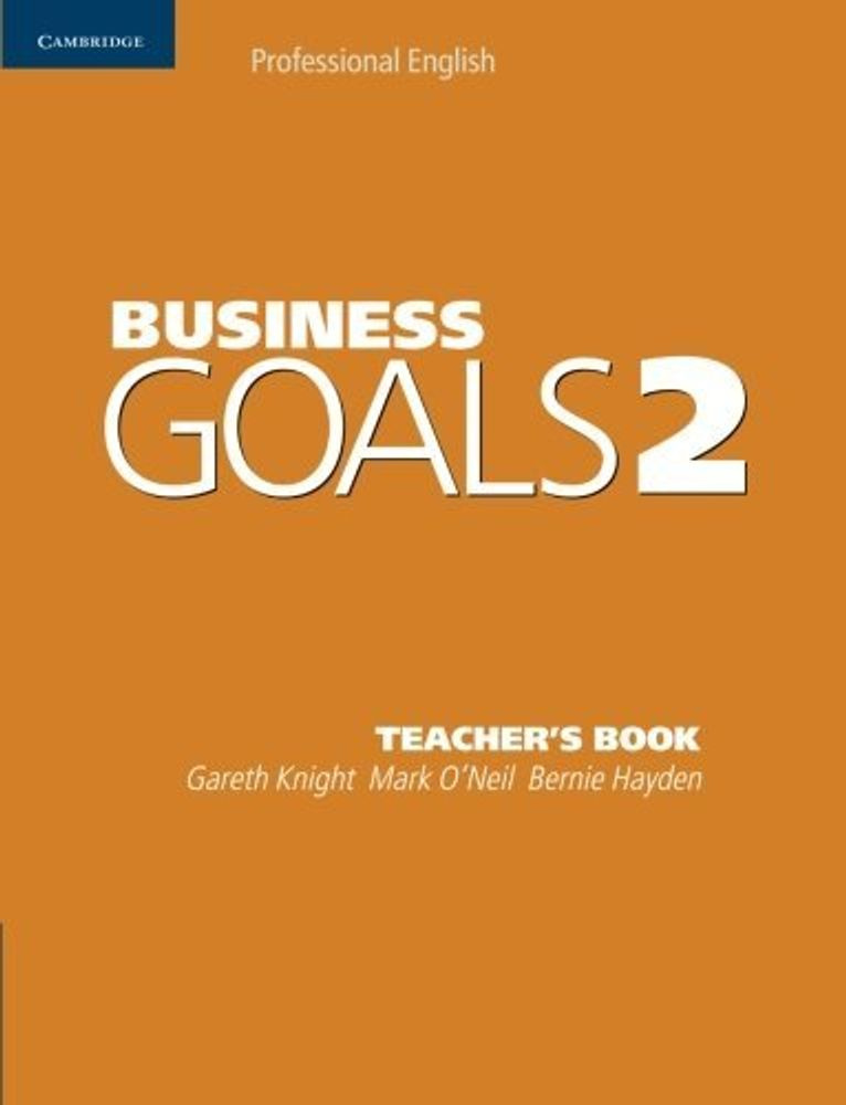 

Business Goals 2. Teacher's Book