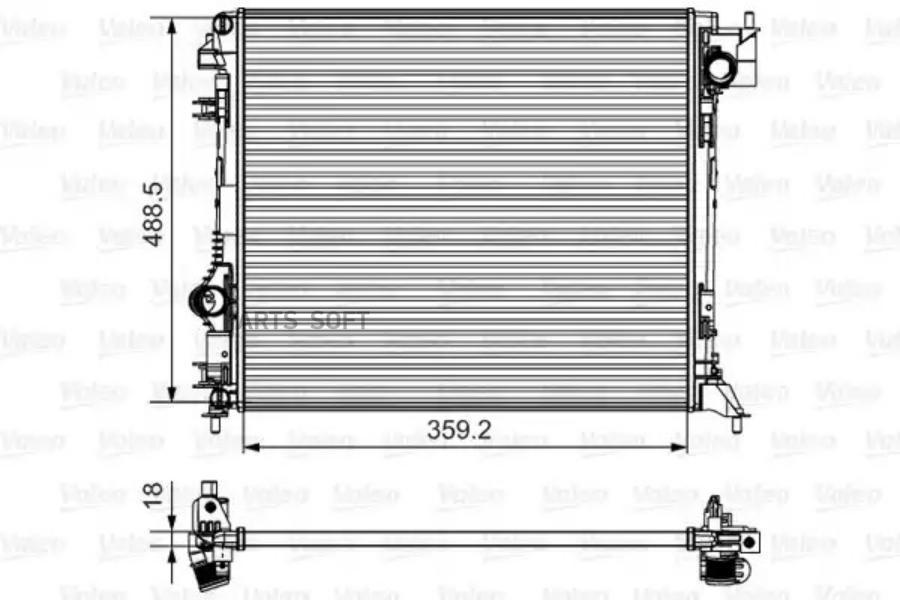 

VALEO 735 624 Радиатор NISSAN QASHQAI II 1.2T 14-